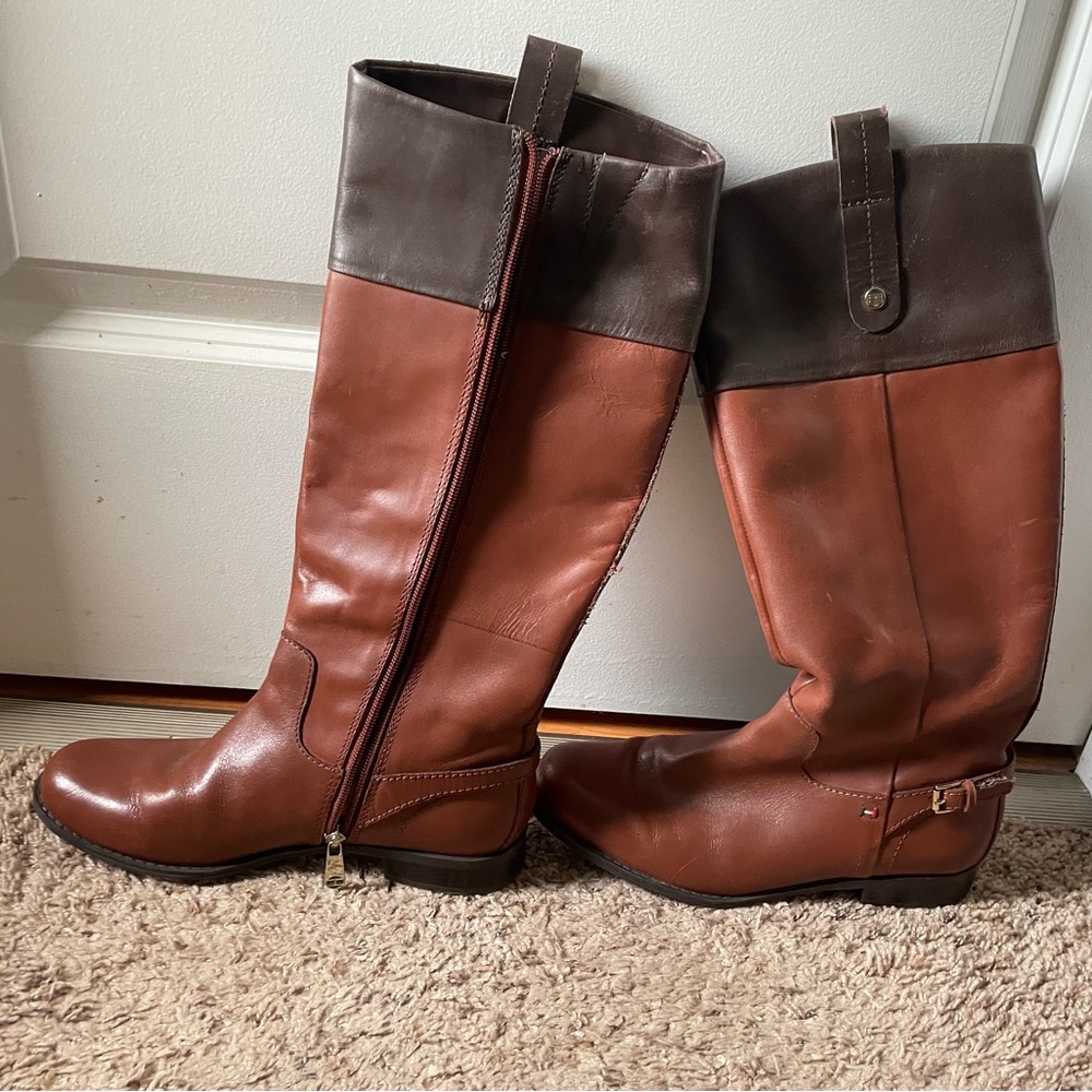 Tommy Hilfiger Brown Leather
Riding Boots